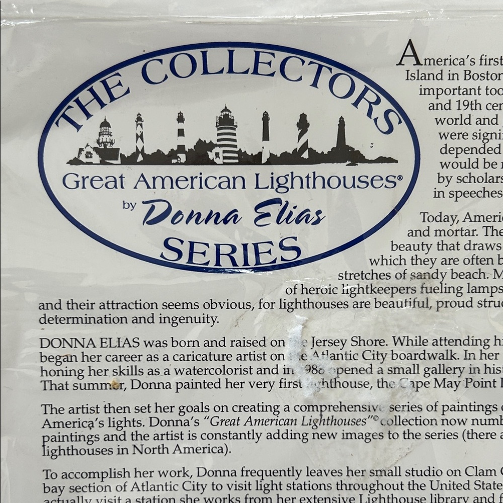 Hilton Head Harbortown Lighthouse Art Print; 11”Length 8.5” Width; Matted.NWT - Picture 10 of 10